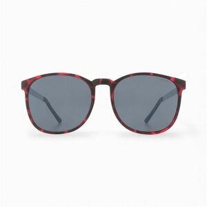 Komono Red and Black Sunglasses NEW Urkel Tortoise Silver